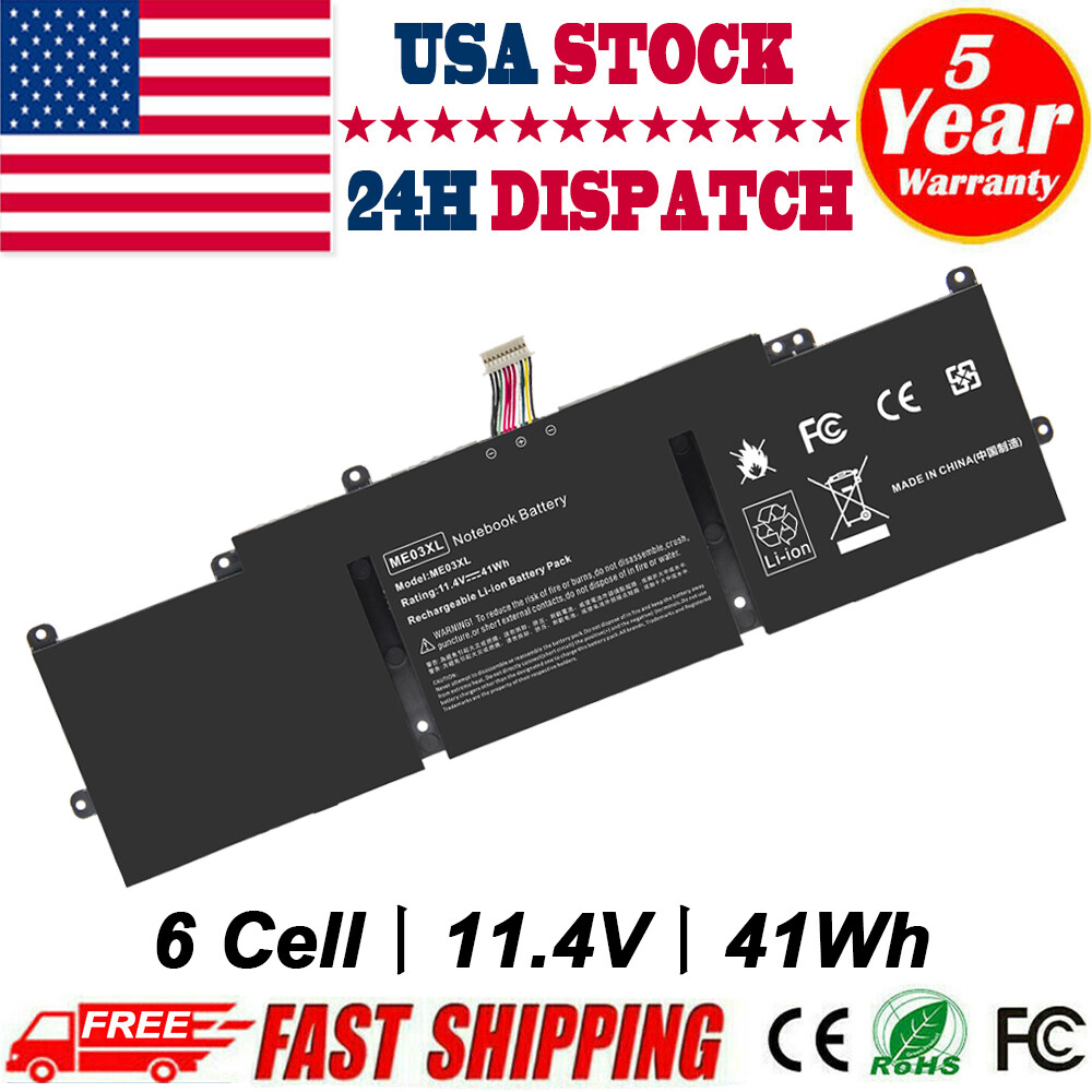 ME03XL Battery for HP Stream 11 13 11-d000 13-c000 TPN-Q154 TPN-Q155 TPN-Q156 CC