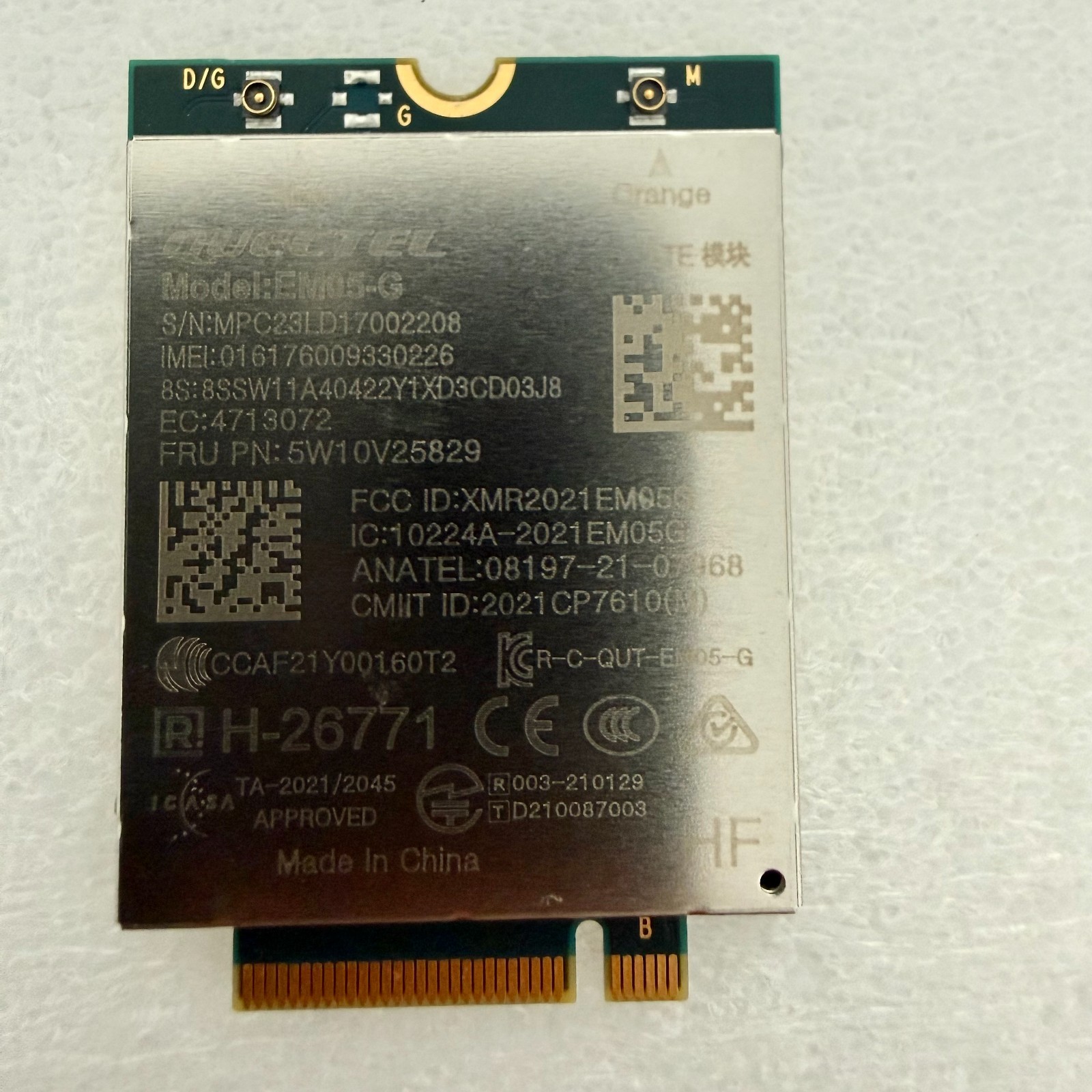 Lenovo Quectel EM05-G WWAN 5W10V25829 LTE 4G CAT4