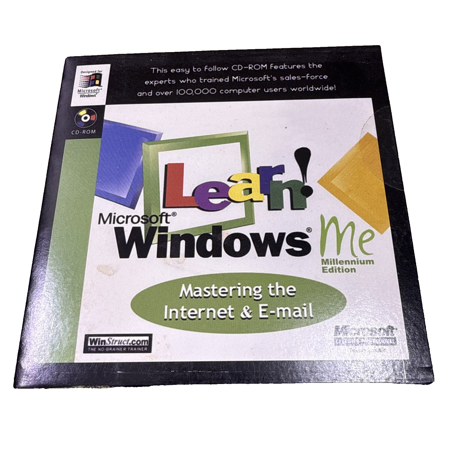 Learn Microsoft Windows ME Mastering Internet & E-mail CD-ROM 2001 Winstruct 