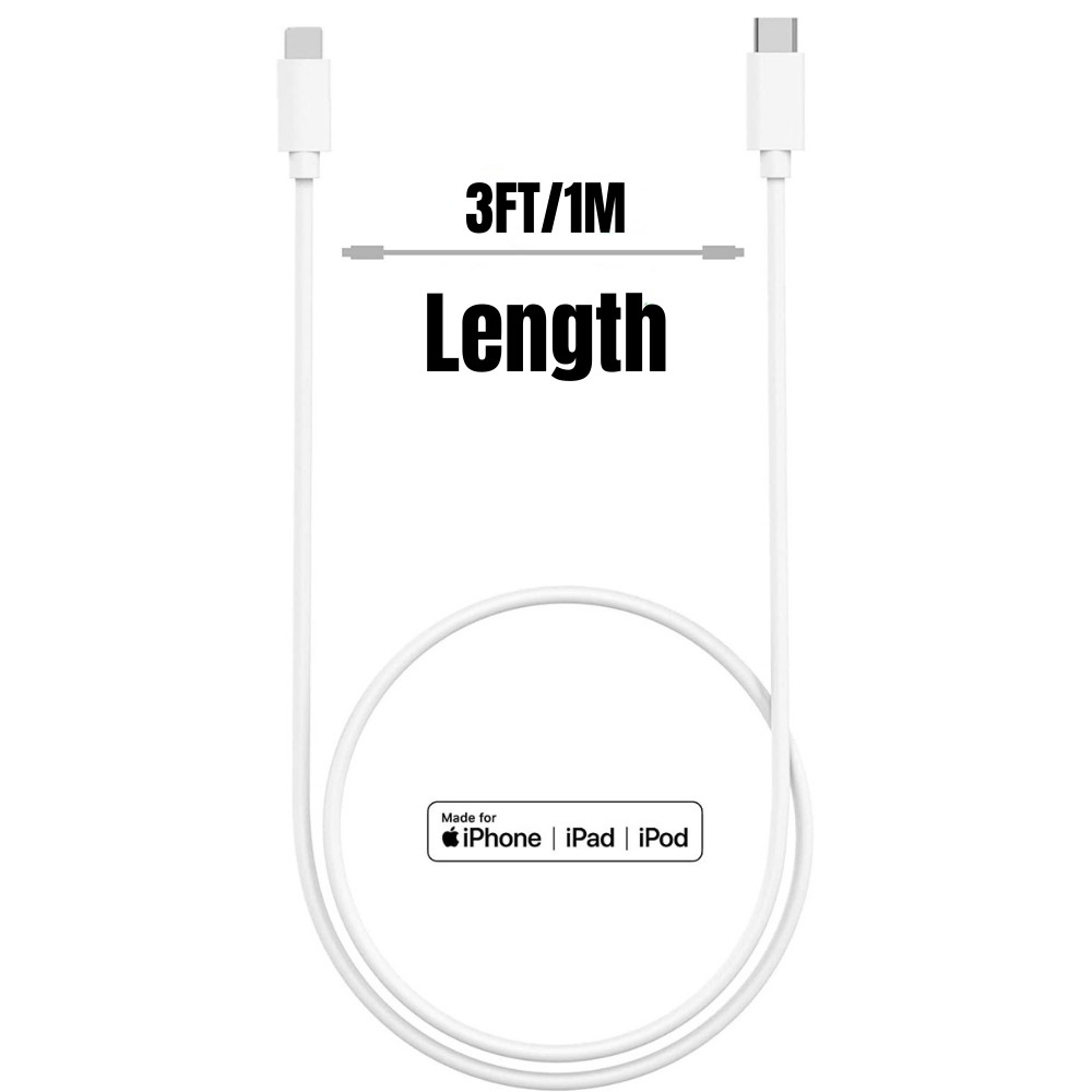 1-10X 20W PD Fast Charger Cable 3/6FT USB-C to iPhone Cord For Apple 14 13 12 11