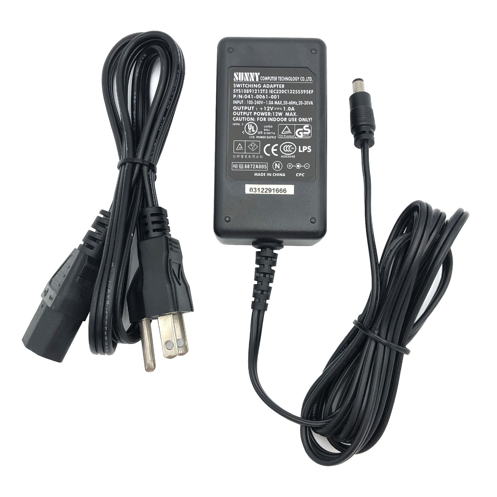 NEW Genuine Sunny AC Power Adapter 12V for Ubiquiti Networks EdgeRouter Lite