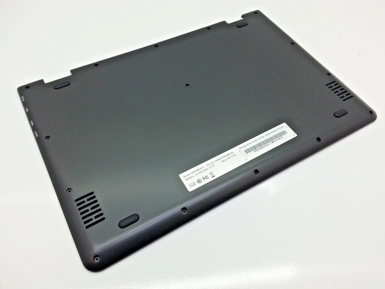 Genuine iView Maximus 2 II Laptop Bottom Case + 4 Original Rubber Feet Black /91