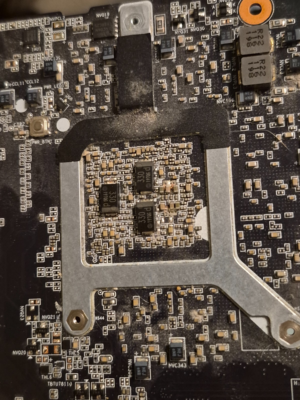 Read description aorus 15p xd motherboard for parts not working