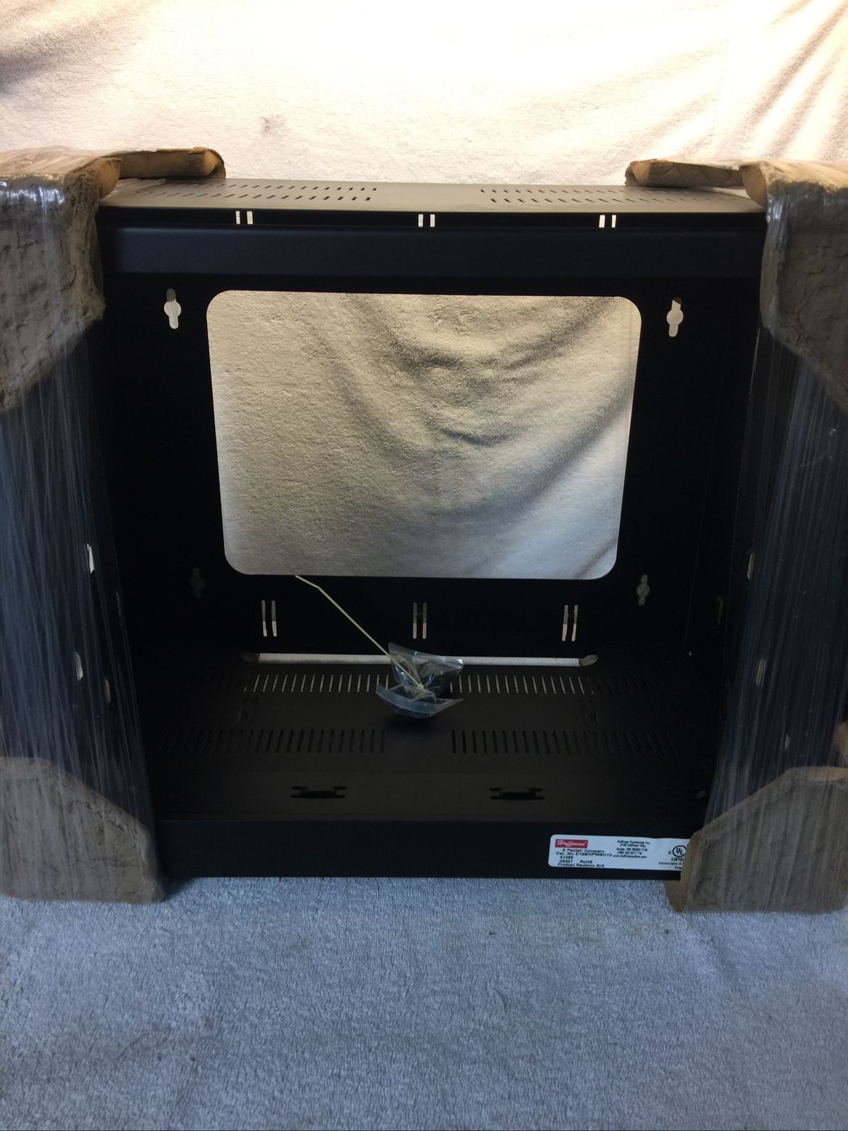 Hoffman E19BHPM8U12 Hinged Security Rack Equipment Cabinet 8U (2578)