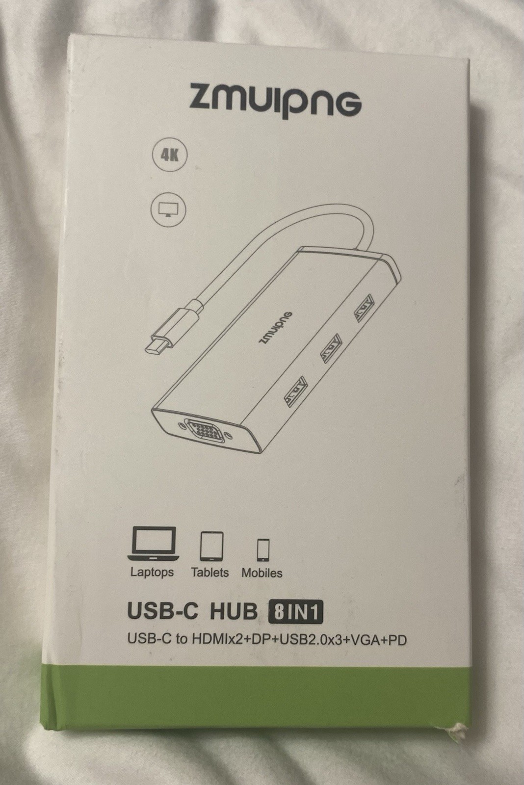ZMUIPNG USB-C TB3 Multi-Function 8-in-1 Hub