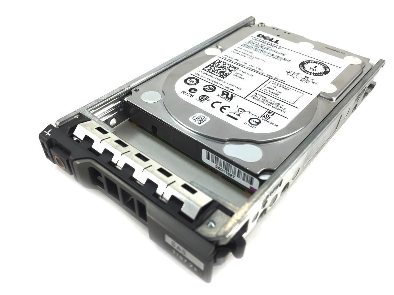 9W5WV ST91000640SS Dell 1TB 7.2K RPM 6Gb/s 2.5"SAS SERVER HDD Hard Drive W/Caddy