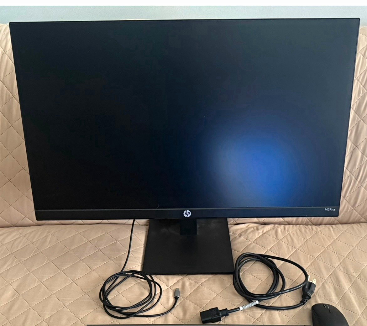 HP M27ha 27in LCD Monitor 1080p 75Hz HDMI DisplayPort Black Widescreen