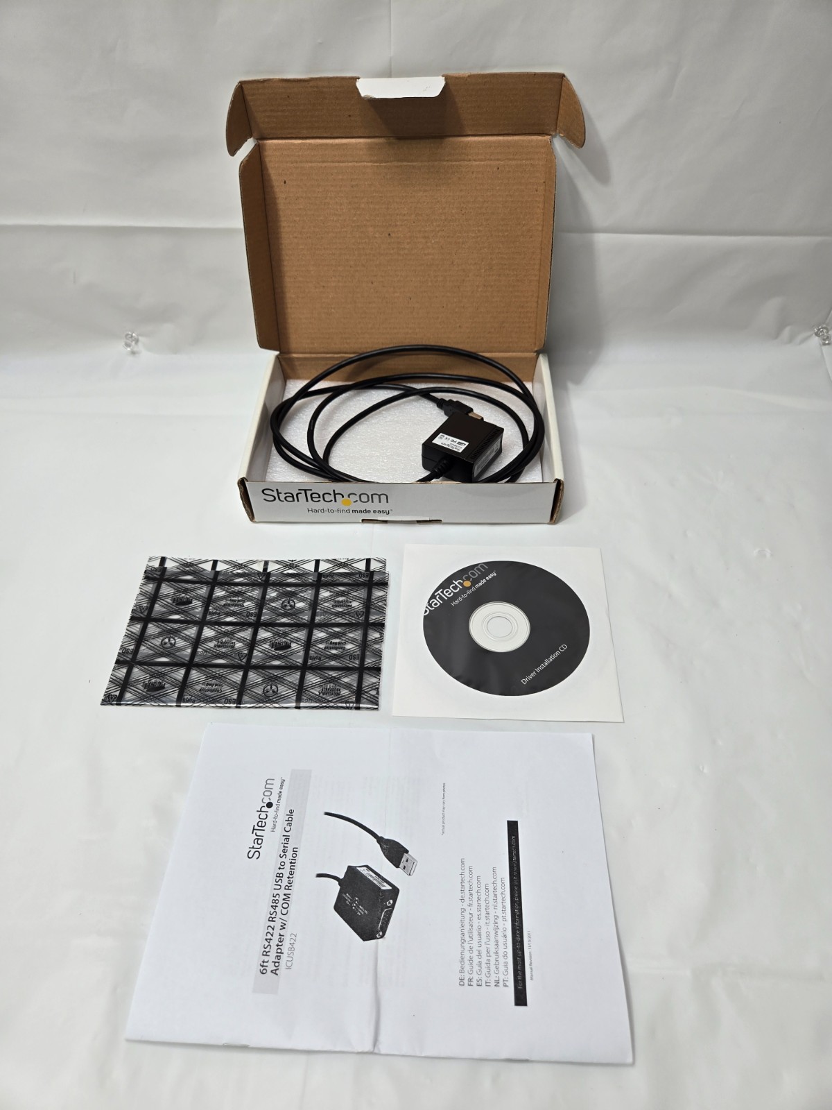 Star Tech 6ft Pro RS422/485 USB Serial Cable Adapter W/Com Retention