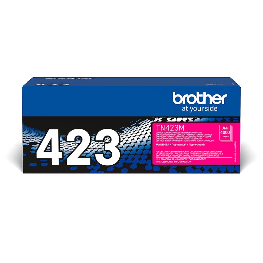 Brother TN-423M Toner Cartridge, High Yield, Magenta, Brother Genuine Supplies,
