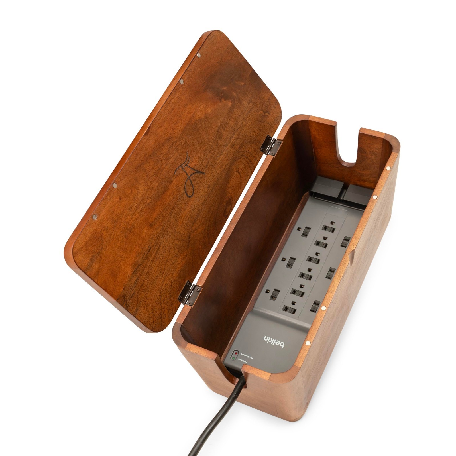 Extra Large Cable Management Box - Power Strip & Cord Hider, Desk Organizer Solu