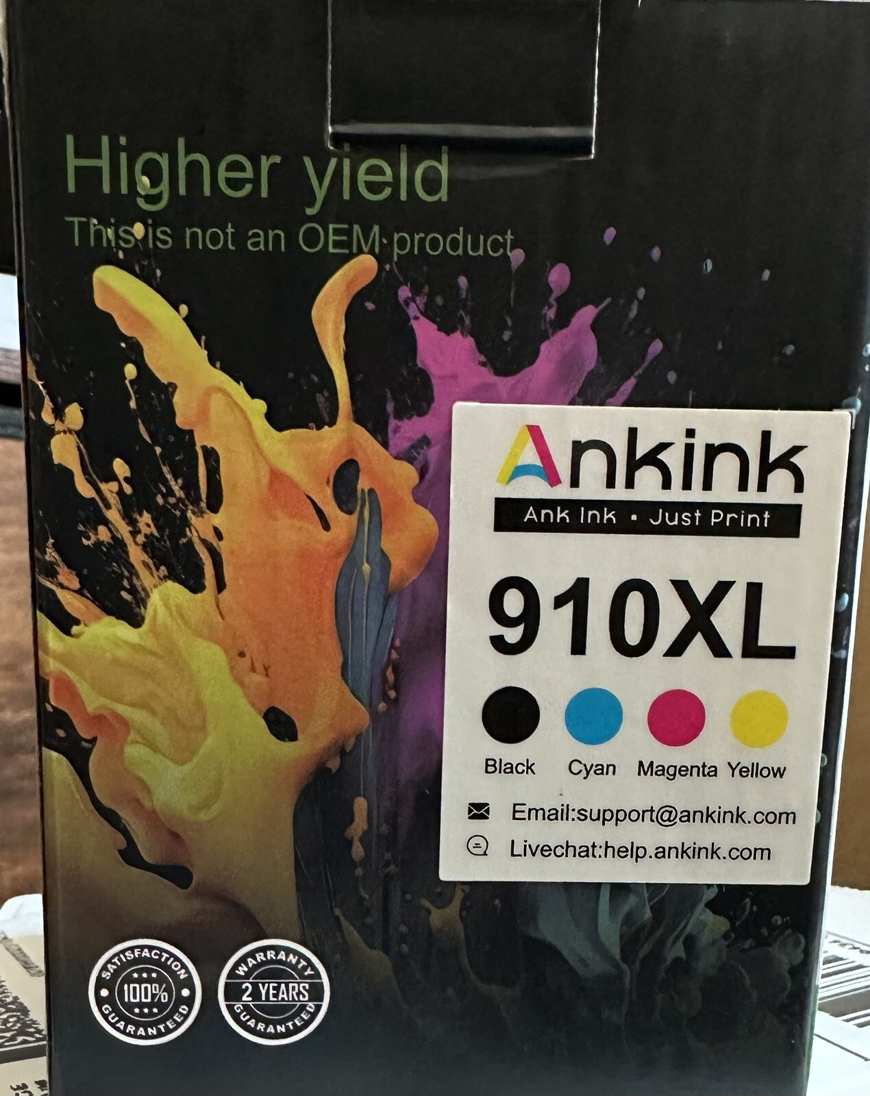 Ankink Compatible Ink Cartridge HP 910XL (4colors 4 Packs ) Look Before Check It
