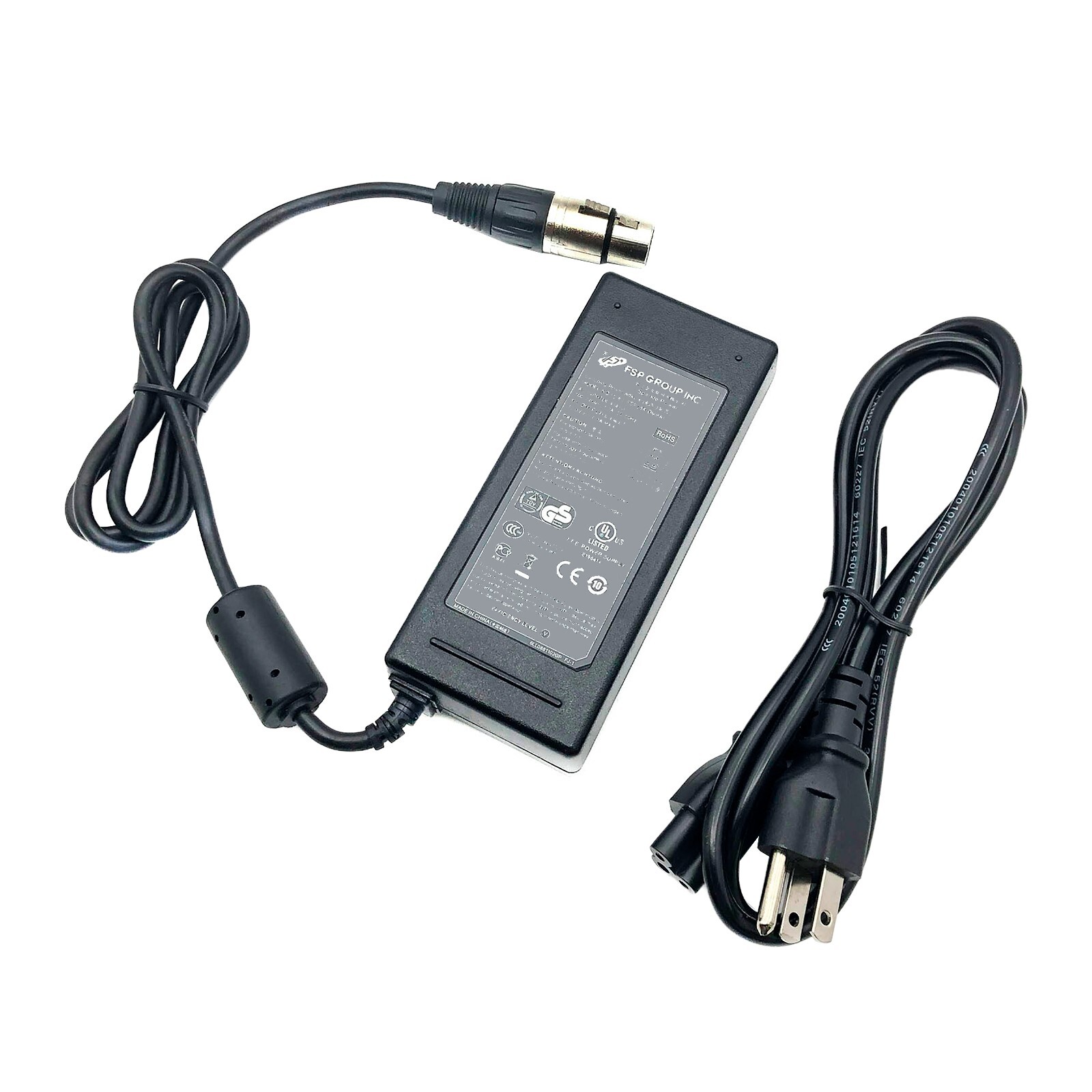 FSP 12V 5A 4-pin XLR AC Adapter for Sony CA-327 CA-537 Camera w/ Cord