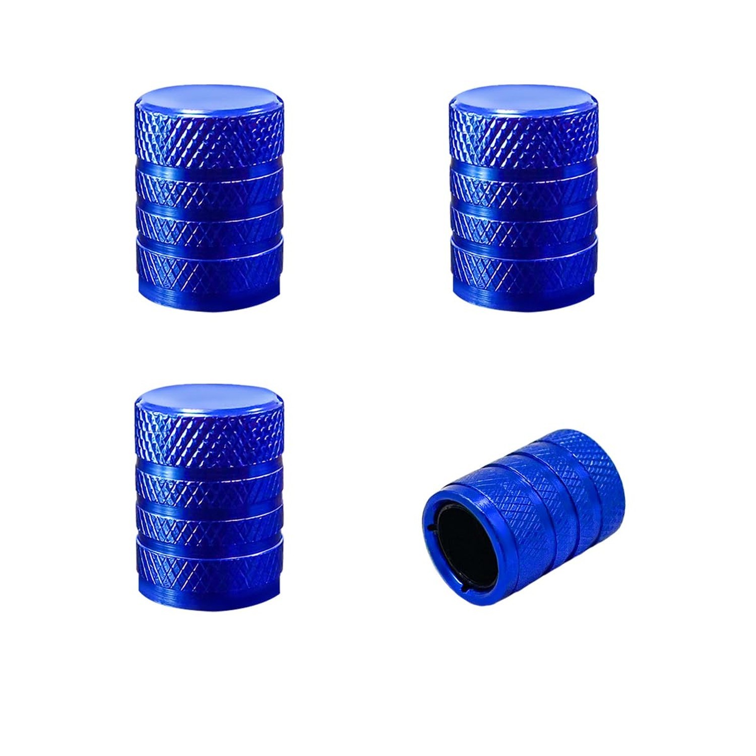 4 PCS Car Tire Valve Stem Caps, Corrosion Resistant Aluminum Alloy Auto Tire ...