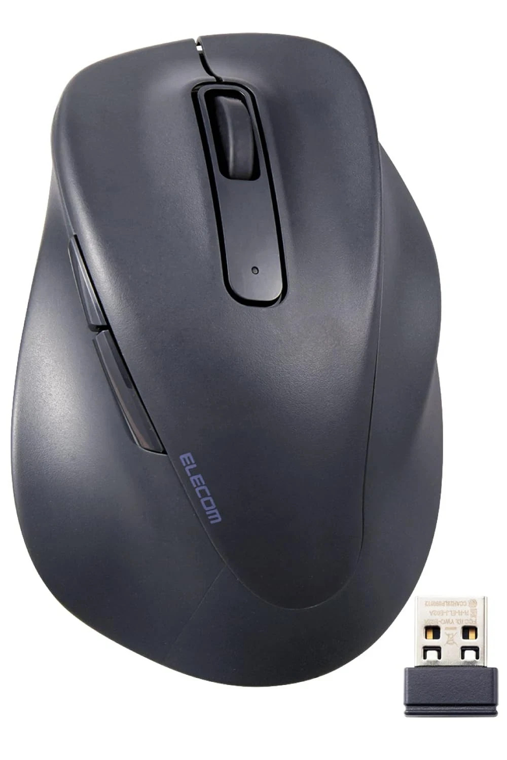 ELECOM EX-G 2.4GHz Silent Medium Wireless Mouse, Black, M-XGM30BBSK