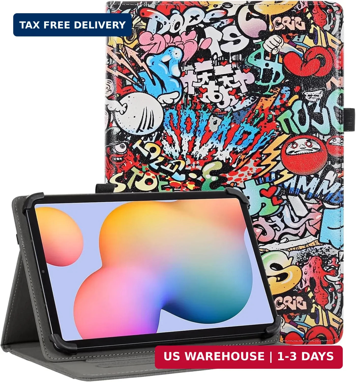 Universal 11 Inch Android Tablet Case for 10.1 Inch,Graffiti