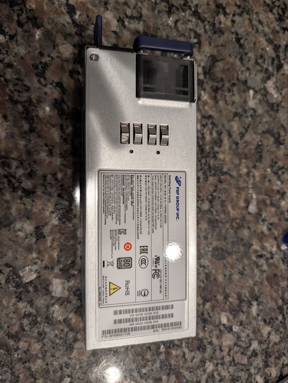 FSP800-20ERM 800W Server Power Supply 80 Plus Platinum Hot-Swap PSU