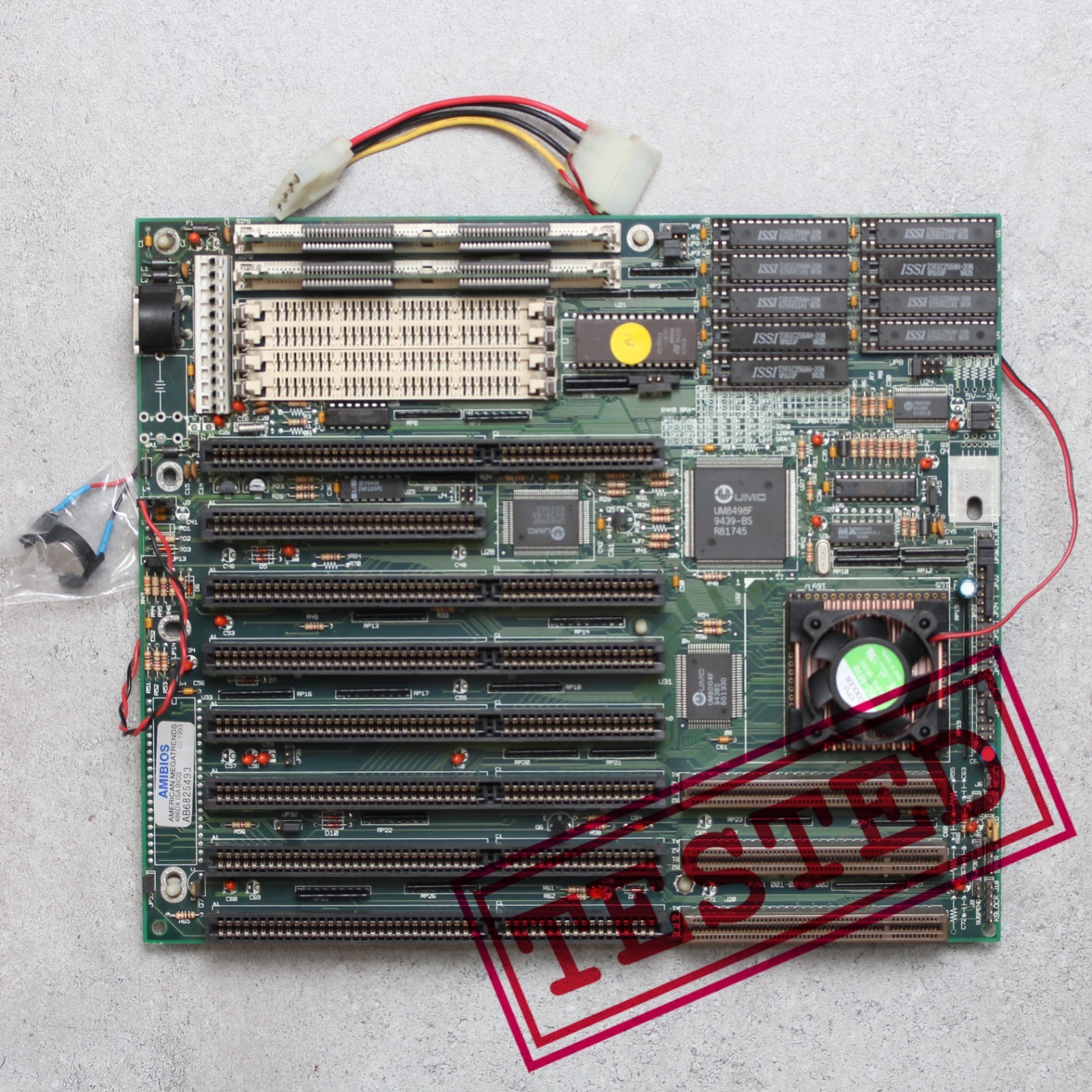 Socket 3 MoBo Chicony CH-498B with CPU i486DX2 66MHz, 16Mb FPM RAM & Cooler