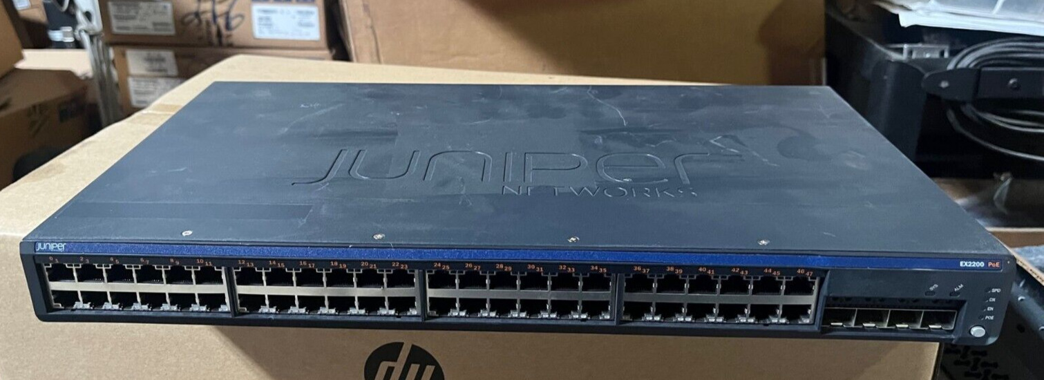 Juniper Networks EX2200-48P-4G 48 Port PoE Gigabit Switch