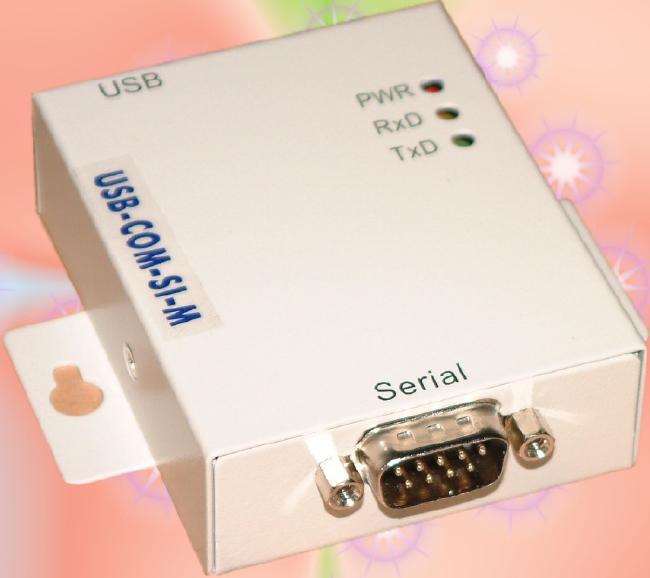 VSCom USB to serial adapter, RS232, surge prot/optical isolation, metal, FTDI