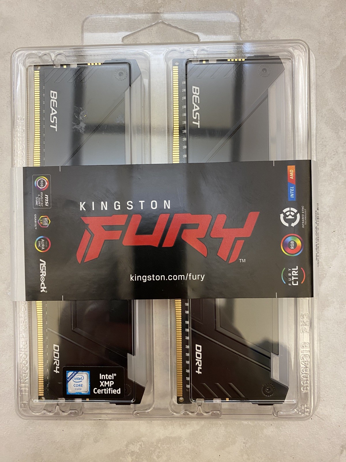 Kingston FURY Beast 32GB (2x16GB) DDR4-3200 DIMM KF432C16BB/32