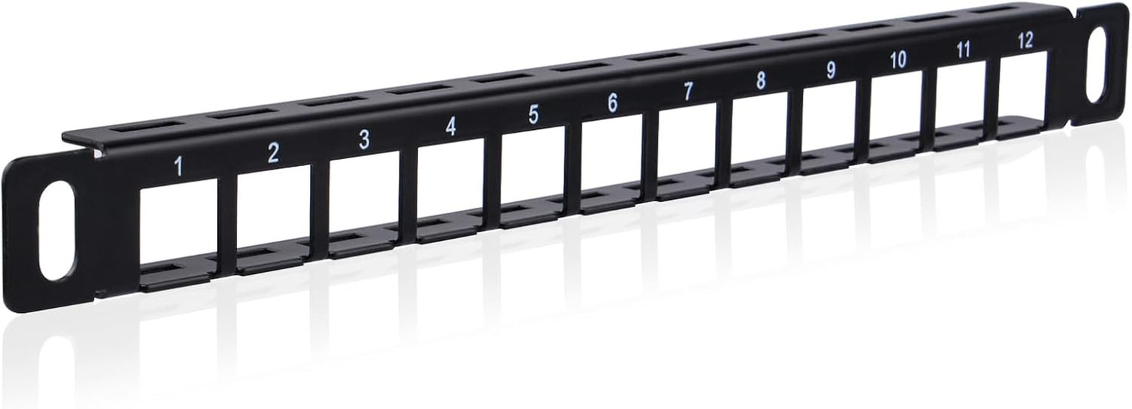10 Inch 0.5U 12 Port Blank Keystone Patch Panel for Deskpi Rackmate T0/T1/T2/T0