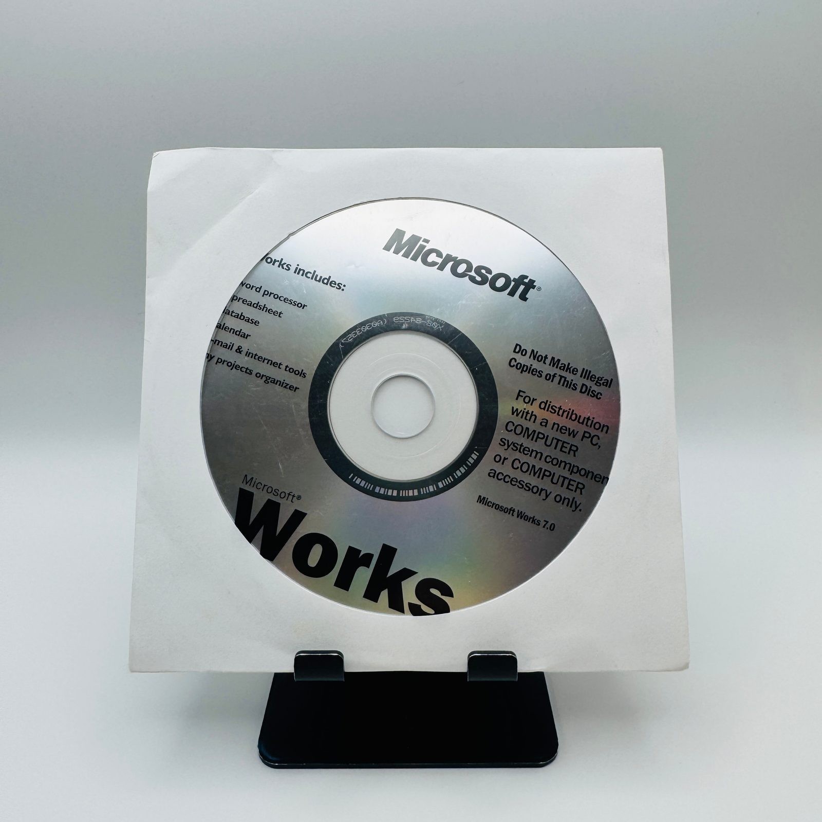 Microsoft Works 7.0 Office Software Suite CD vpr Matrix