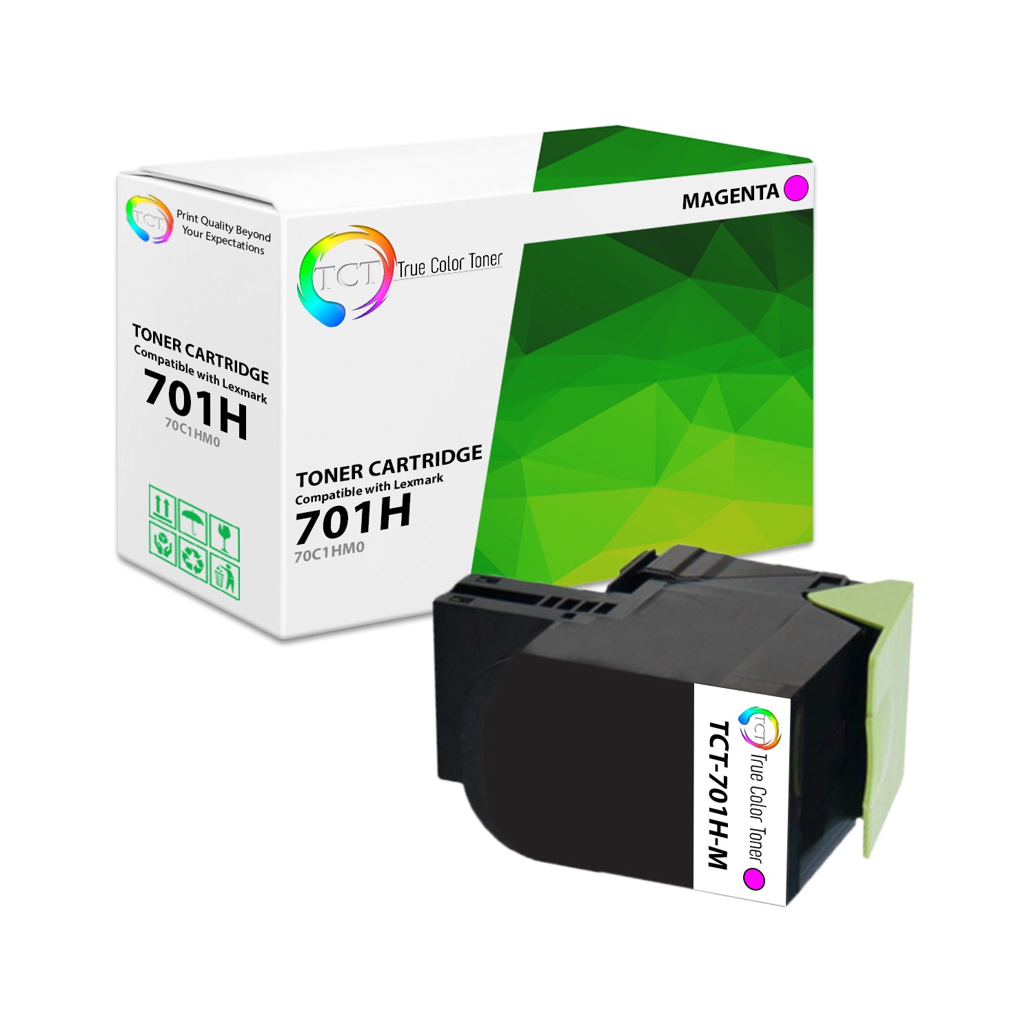TCT 701H 70C1HM0 Magenta For Lexmark CS310 CS410 CS510 Premium Compatible Toner