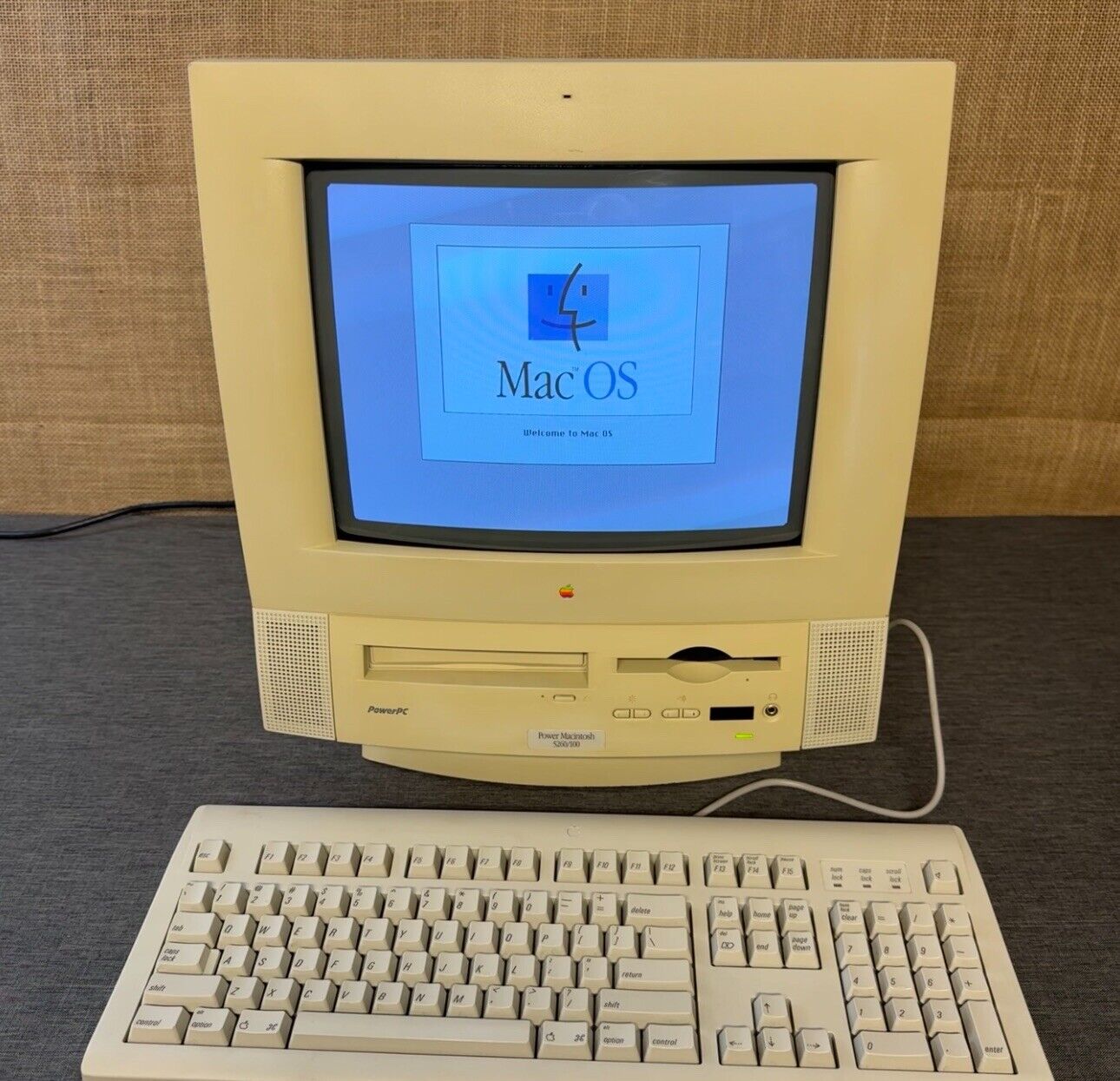 Vintage 1996 Apple Performa 5260/100, Screen Works, Loads OS - Very Rare