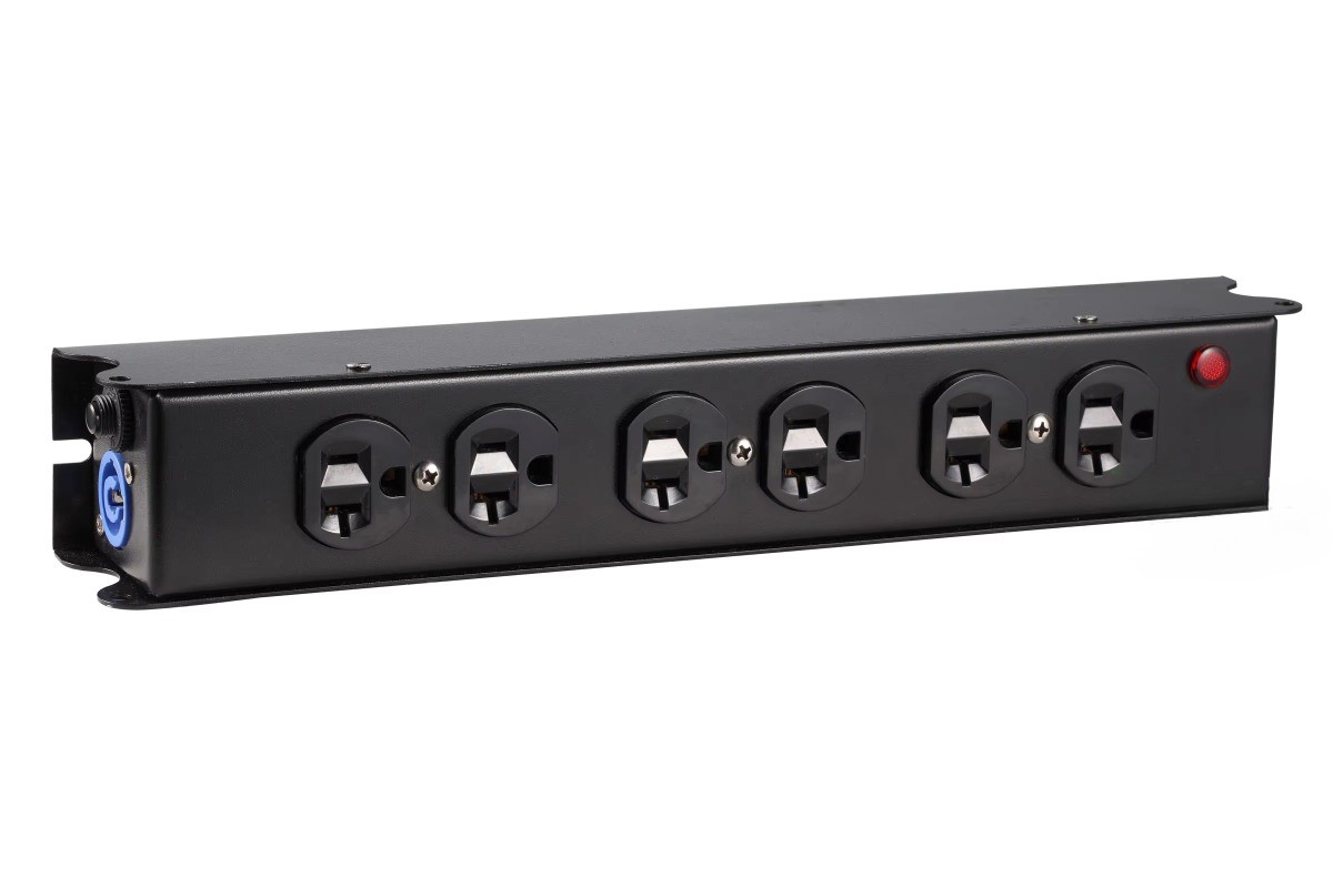  High-Performance Small Portable Power Rack with 6 Way Edison Output Box