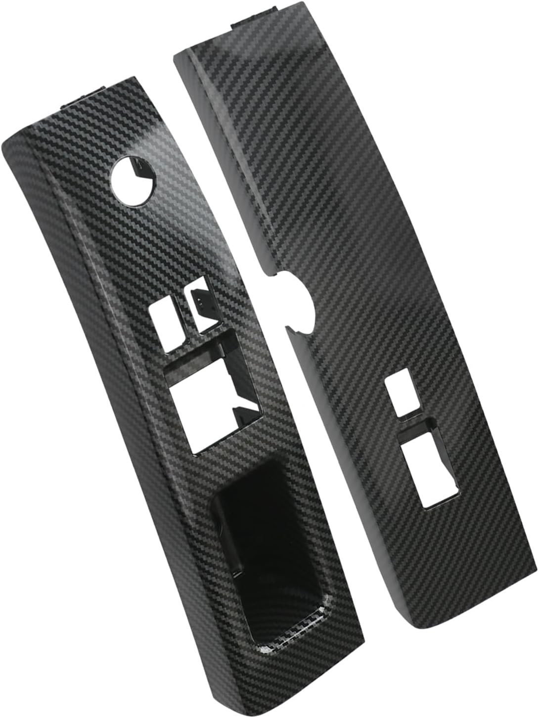 Pair Window Switch Bezel Cover Front Left&Right Side Door Switch Panel Trim Carb