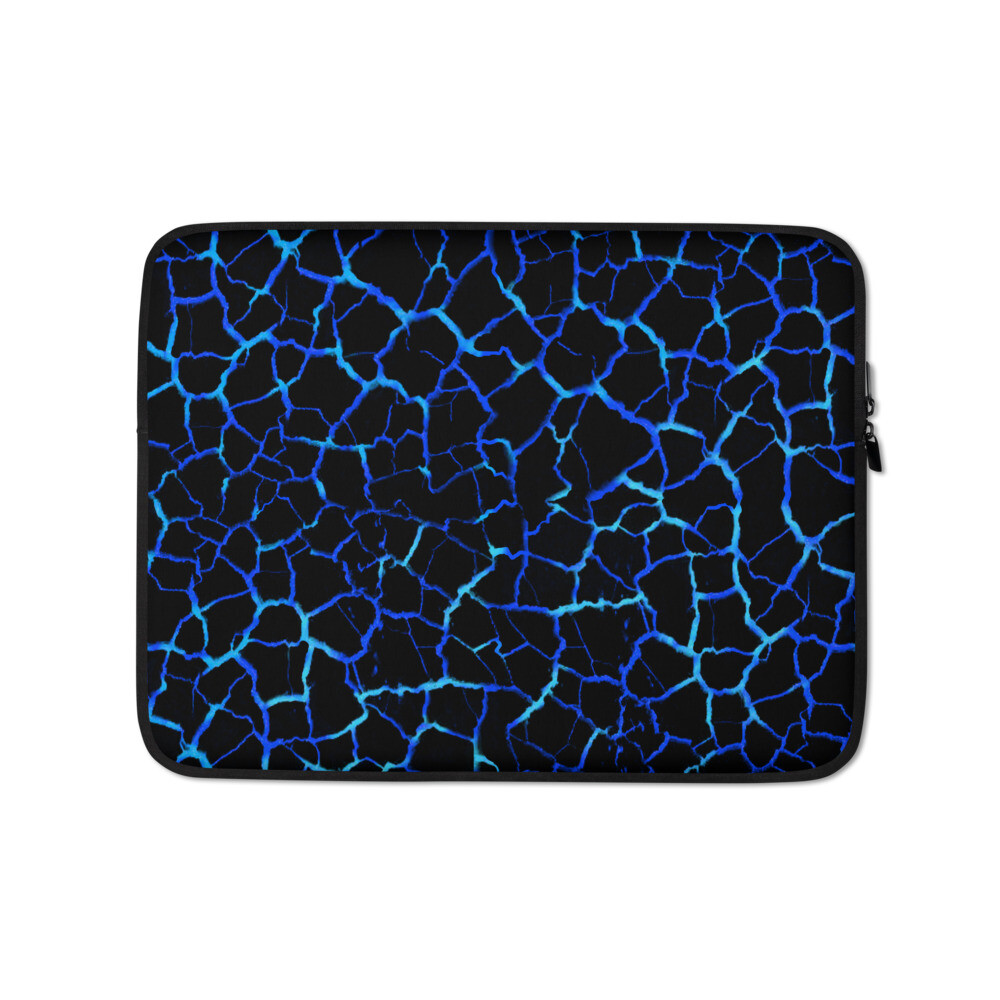 Blue Lava Flow Laptop Sleeve