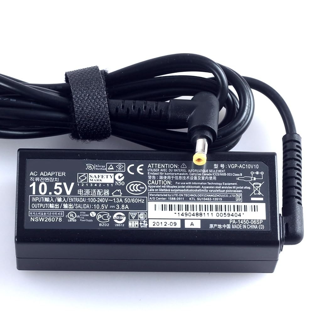 AC Adapter Charger for VAIO Duo 13 Pro 11/13 - 10.5V 3.8A Power Supply