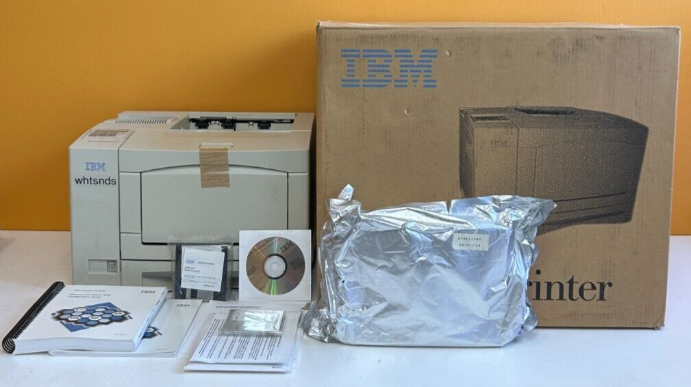 IBM Network Printer 17 (4317-002) 600 DPI, 33 MHz CPU, 4 MB, Laser Printer. New