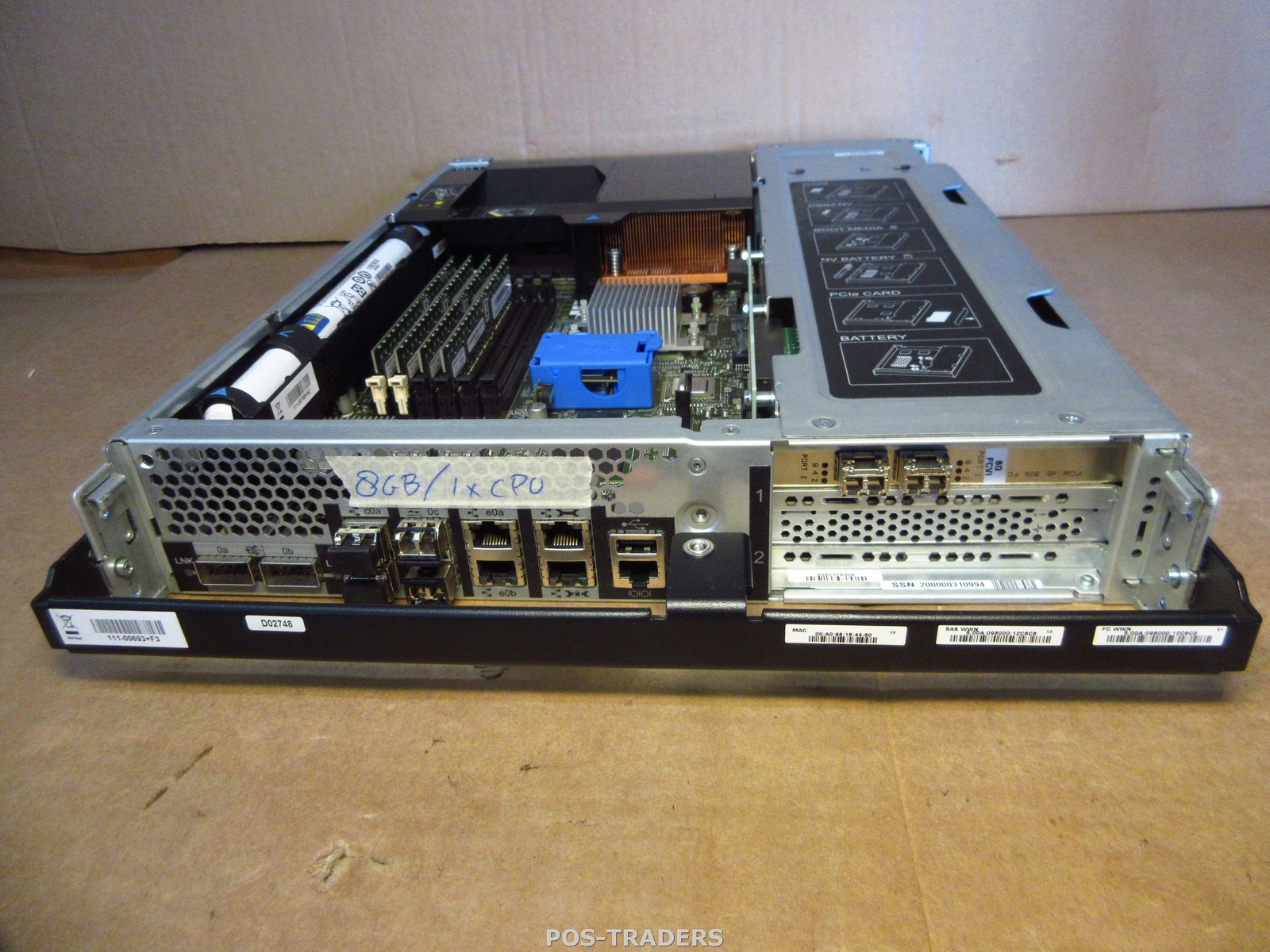 NetApp 111-00693+F3 - Array Service Processor 8GB DDR2 / 1x CPU - FROM FAS3240
