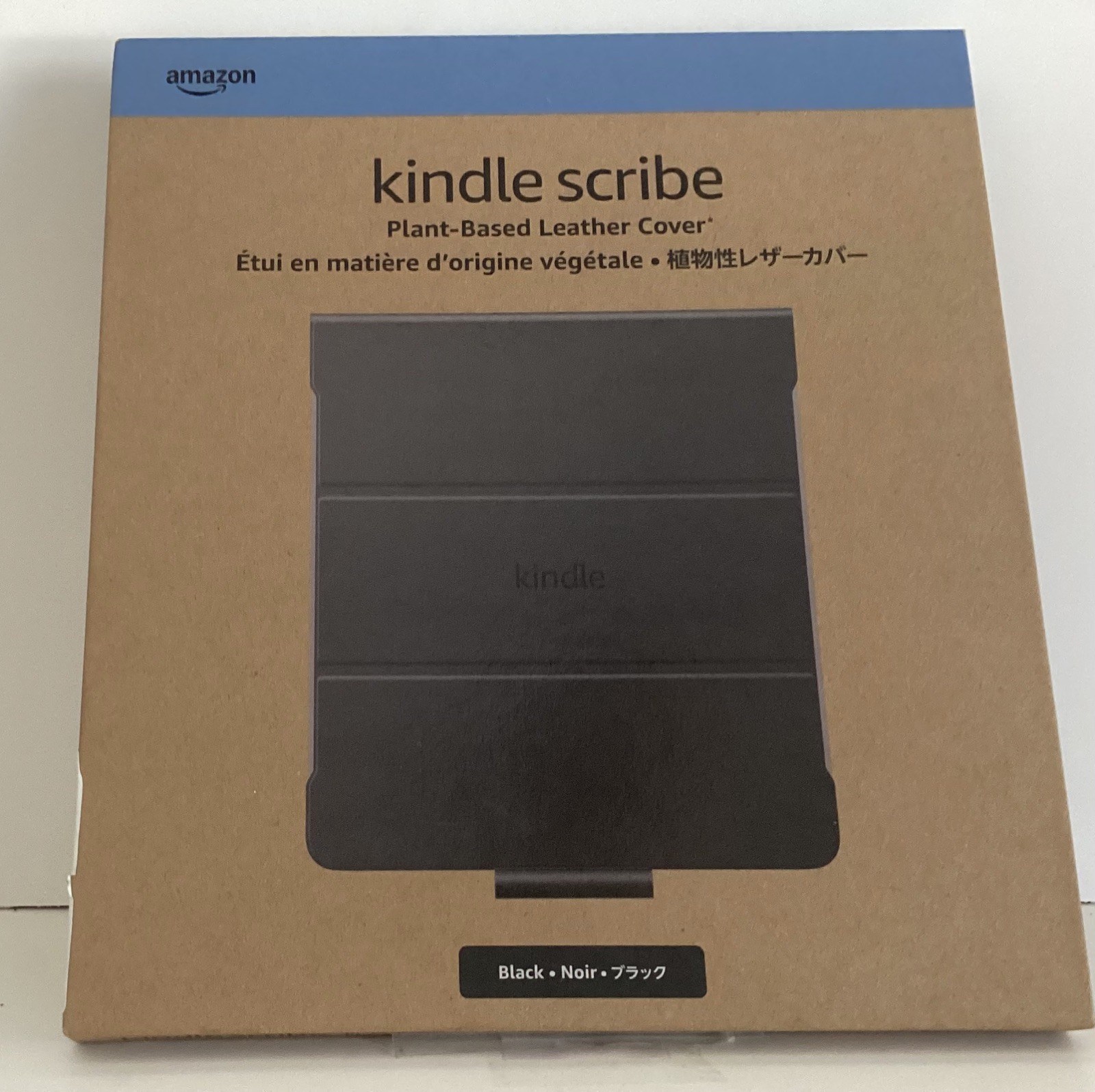 Amazon Plant-Based Leather Folio Cover For Kindle Scribe Black 9" (NEW/OPEN BOX)