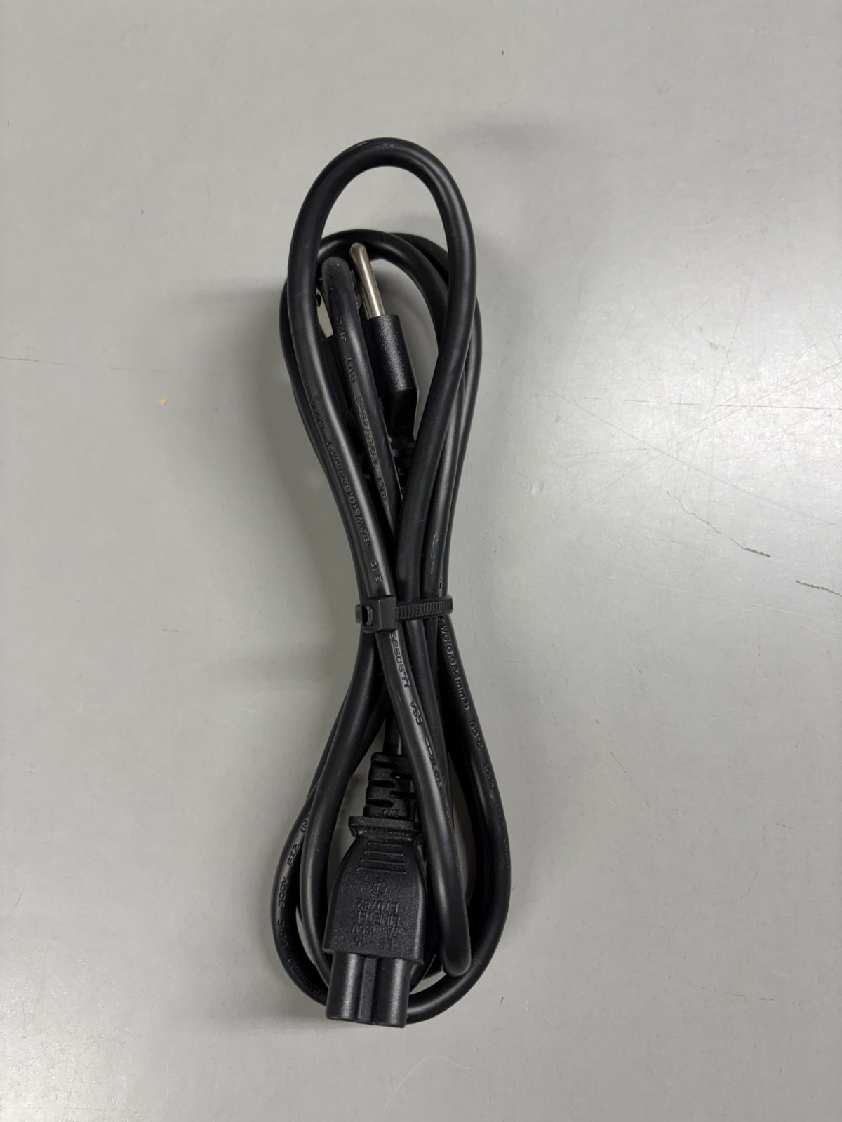 Power Cord Cable Linetek LS-15 7A 125V E70782 - Black