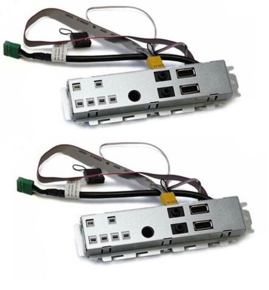 Lot of 2 Dell 3020 SFF  2.0 USB Ports Audio Jack Front I/O Panel Assembly 03D62W
