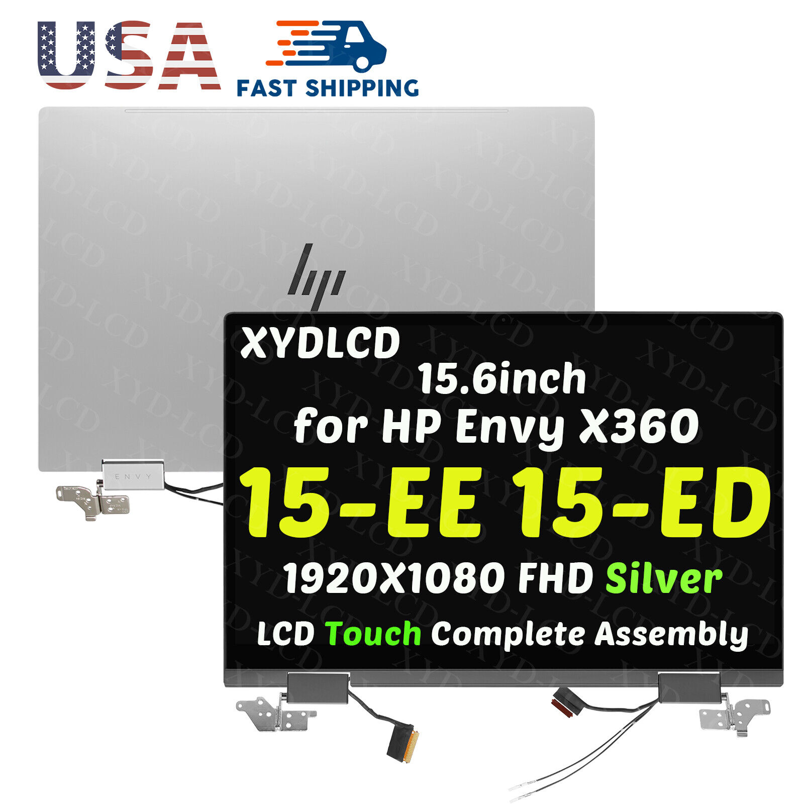for HP ENVY X360 15-ED1031NR 15-ED1052MS LCD Screen Hinge-up Assembly L93180-001