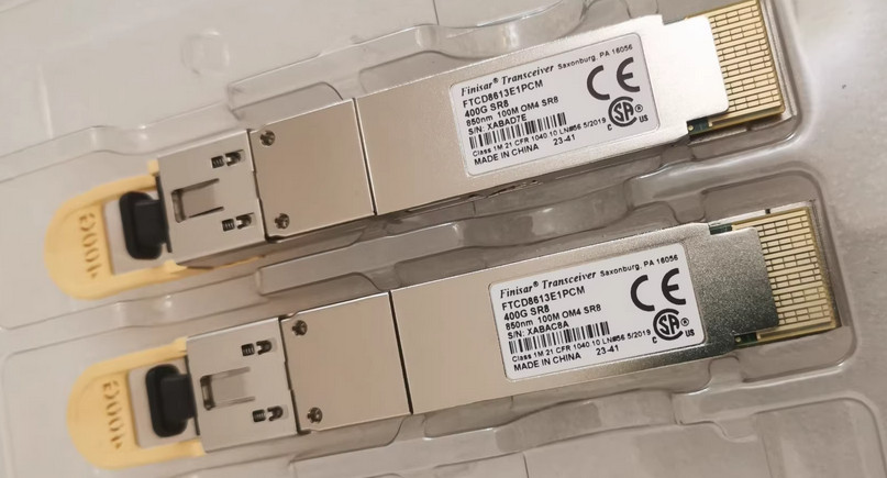 1Pcs Finisar FTCD8613E1PCM 400G QSFP-DD SR8 850nm Multimode Transceiver Original