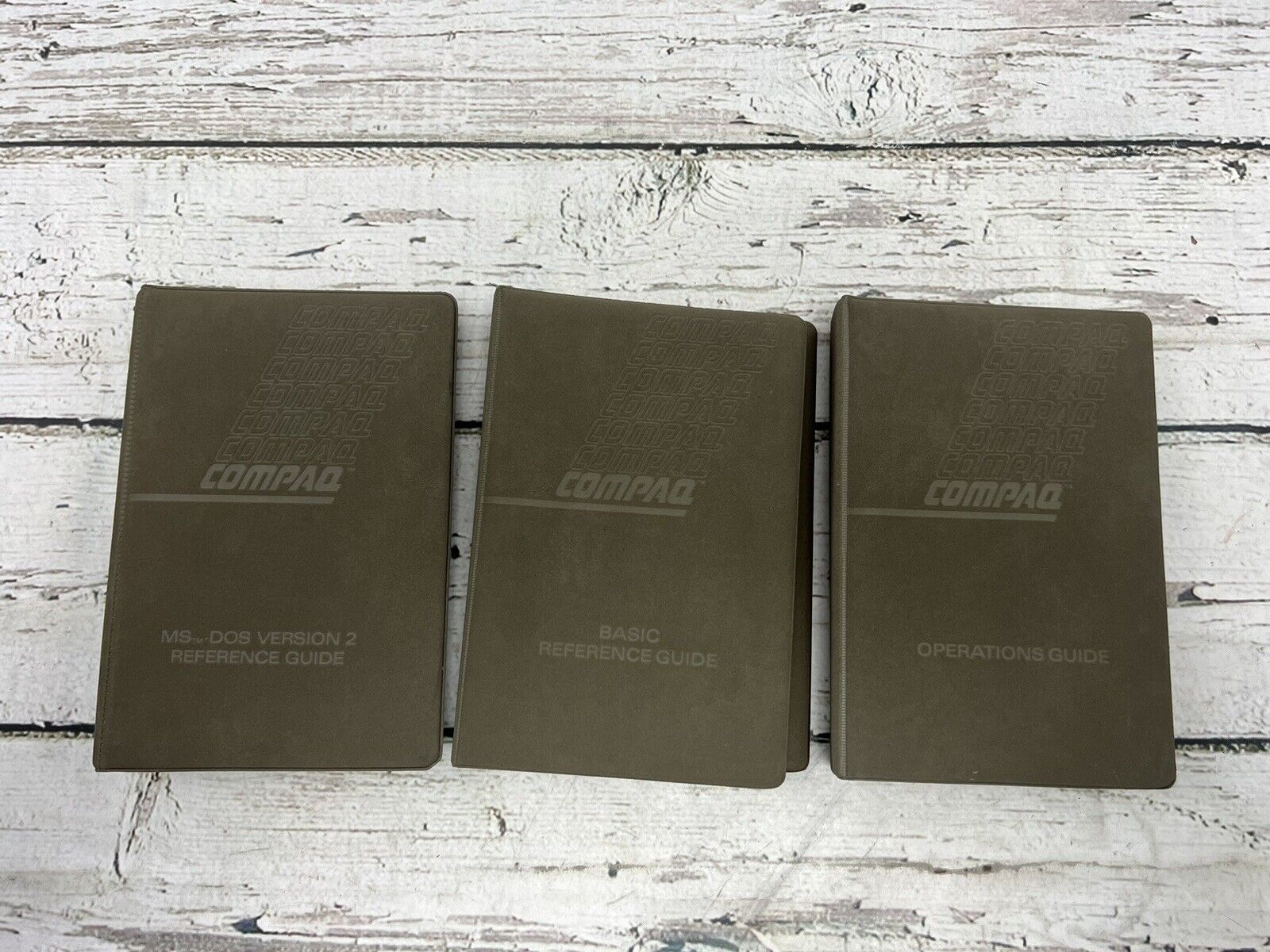 VTG 1984 Compaq Operations Manual Basic Reference Guides 1 & 2 Books - Lot (3)