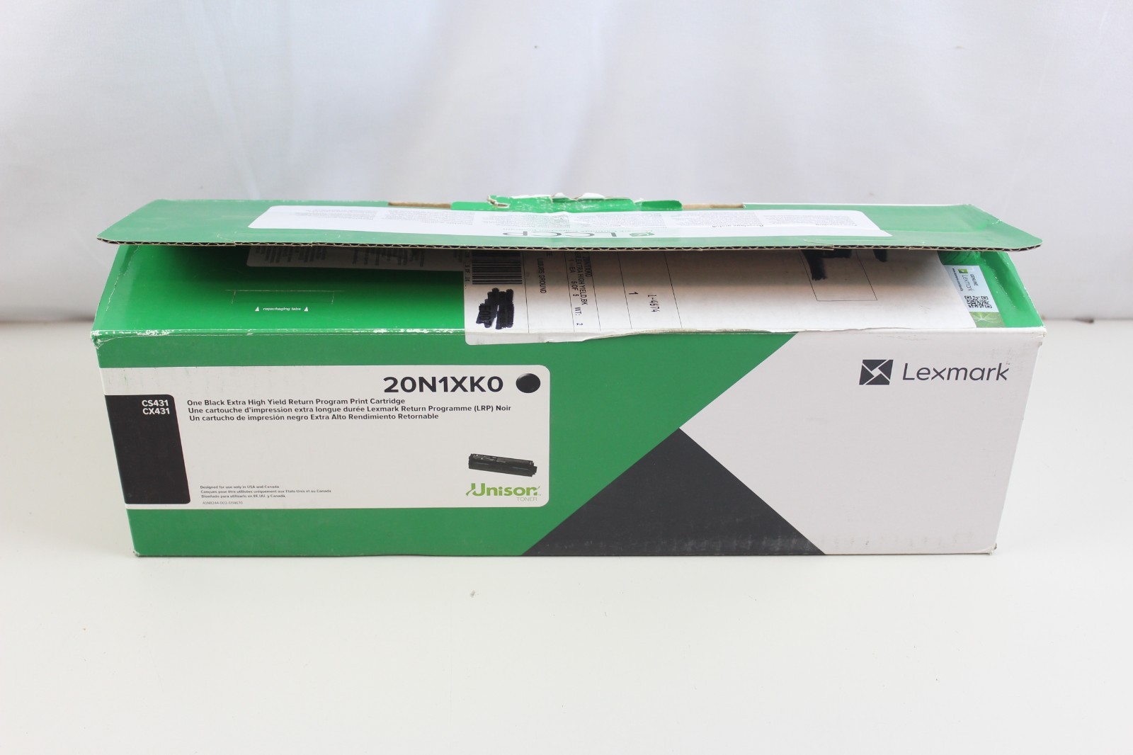 New Lexmark 20N1XK0 Black Toner Cartridge for CS431 CX431 Laser Printer