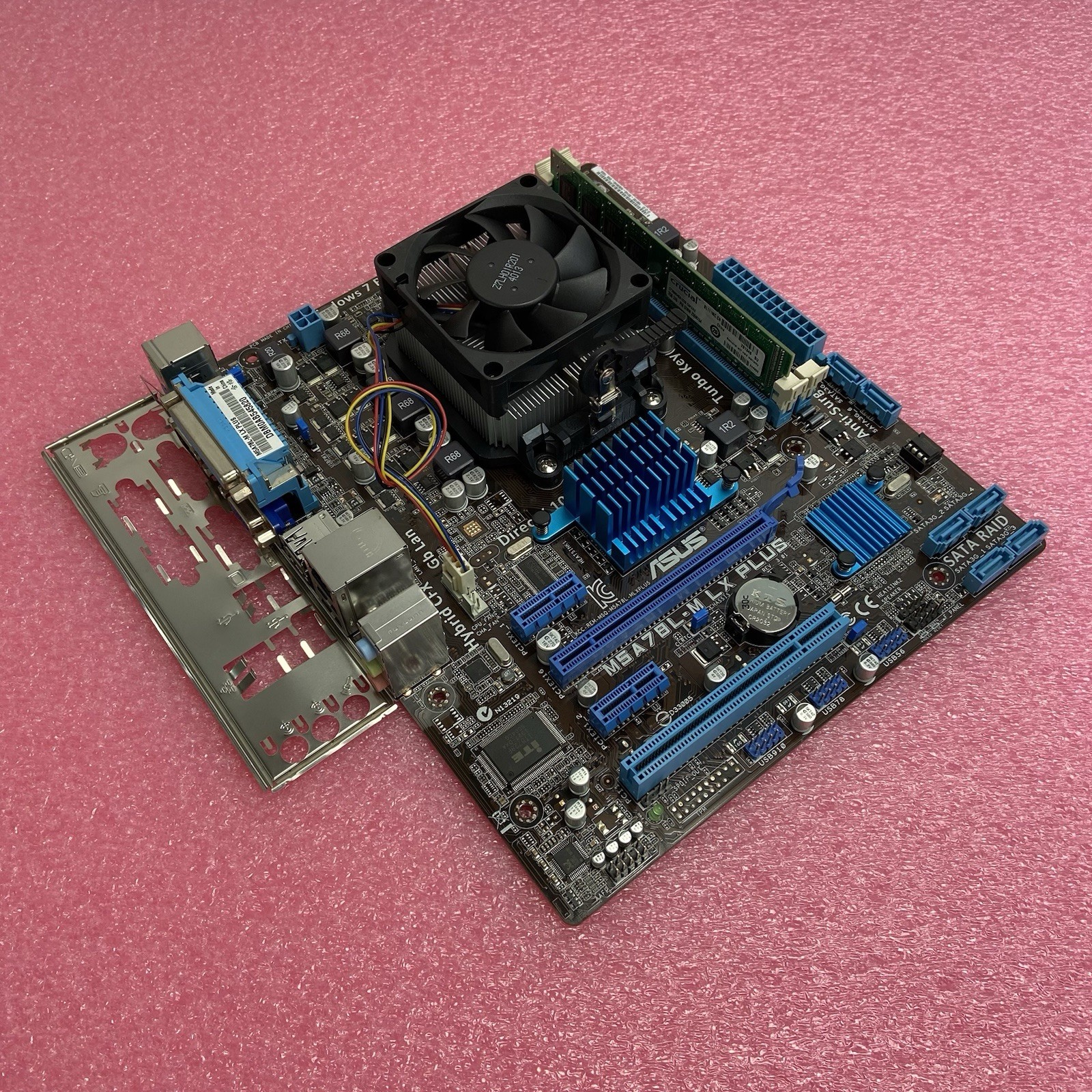 ASUS M5A78L-MLX PLUS Motherboard AMD Sempron 145 2.8GHz 2GB RAM w/Shield