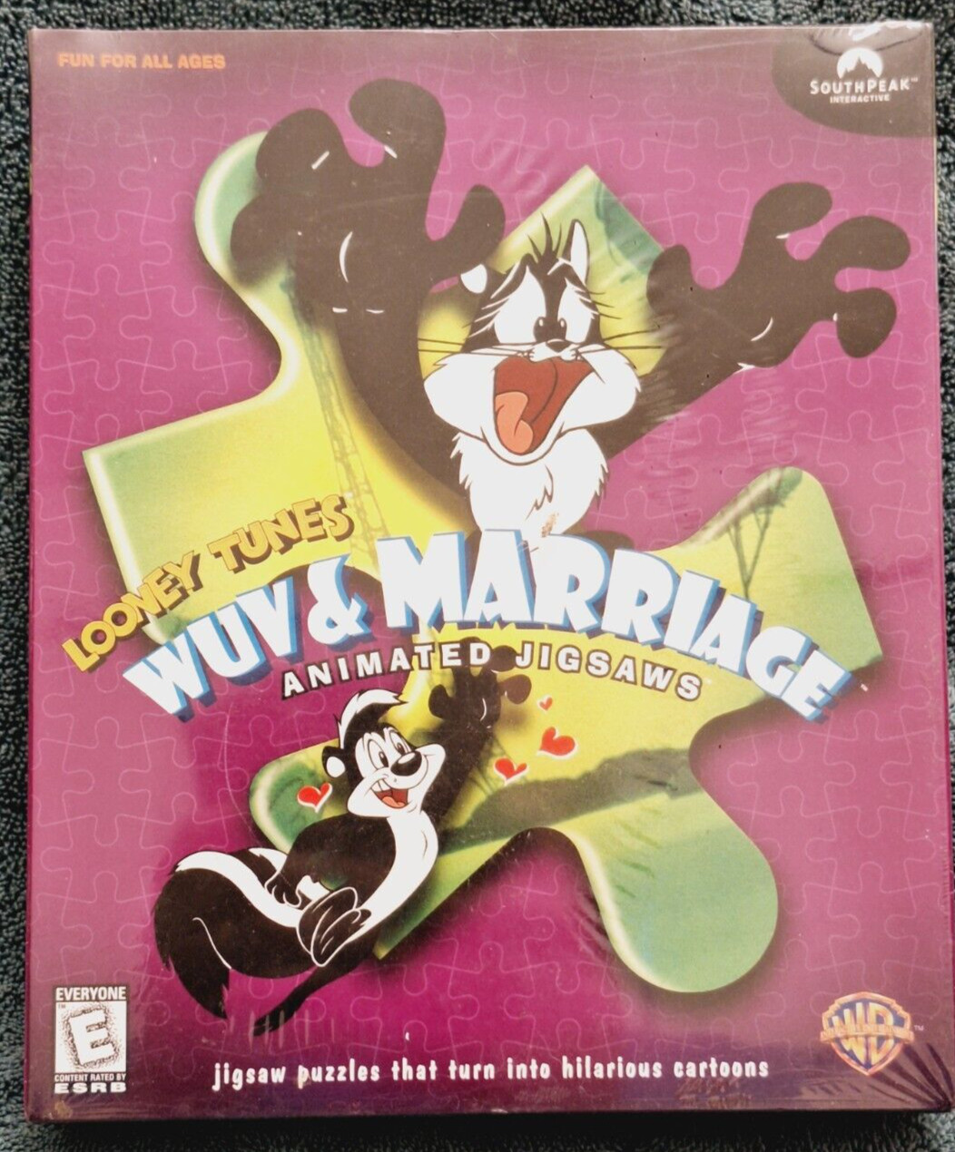 Looney Tunes Animated Jigsaw Puzzles PC Game Vintage 1998 "Wuv & Marriage"