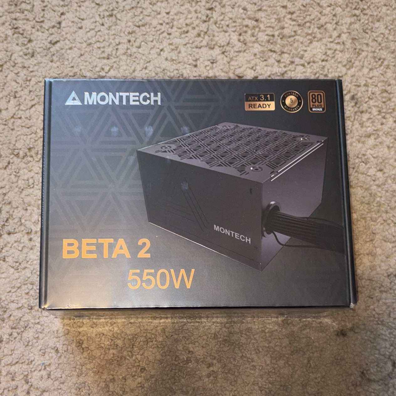 MONTECH BETA 2 550W ATX 80+ Bronze PSU Black 24-Pin 6+2 PCIe SATA