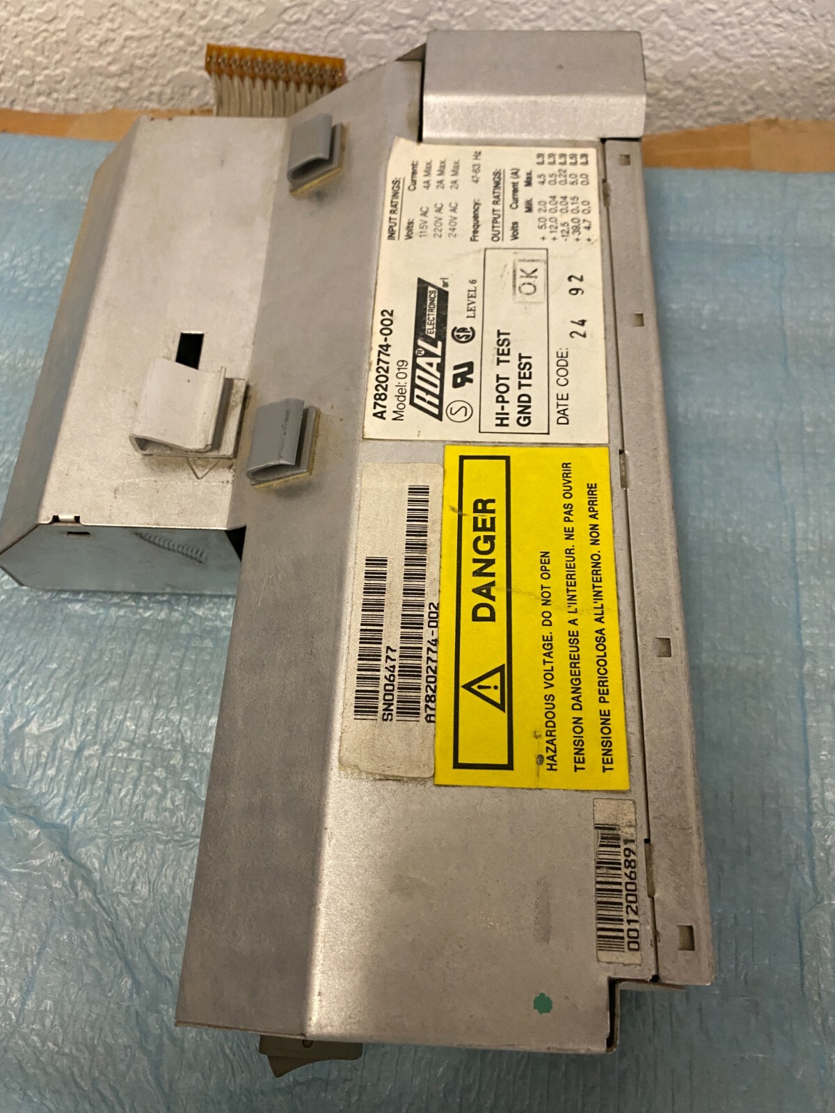 ROAL ELECTRONICS A78202774-002 Model 019 PSU POWER SUPPLY UNIT