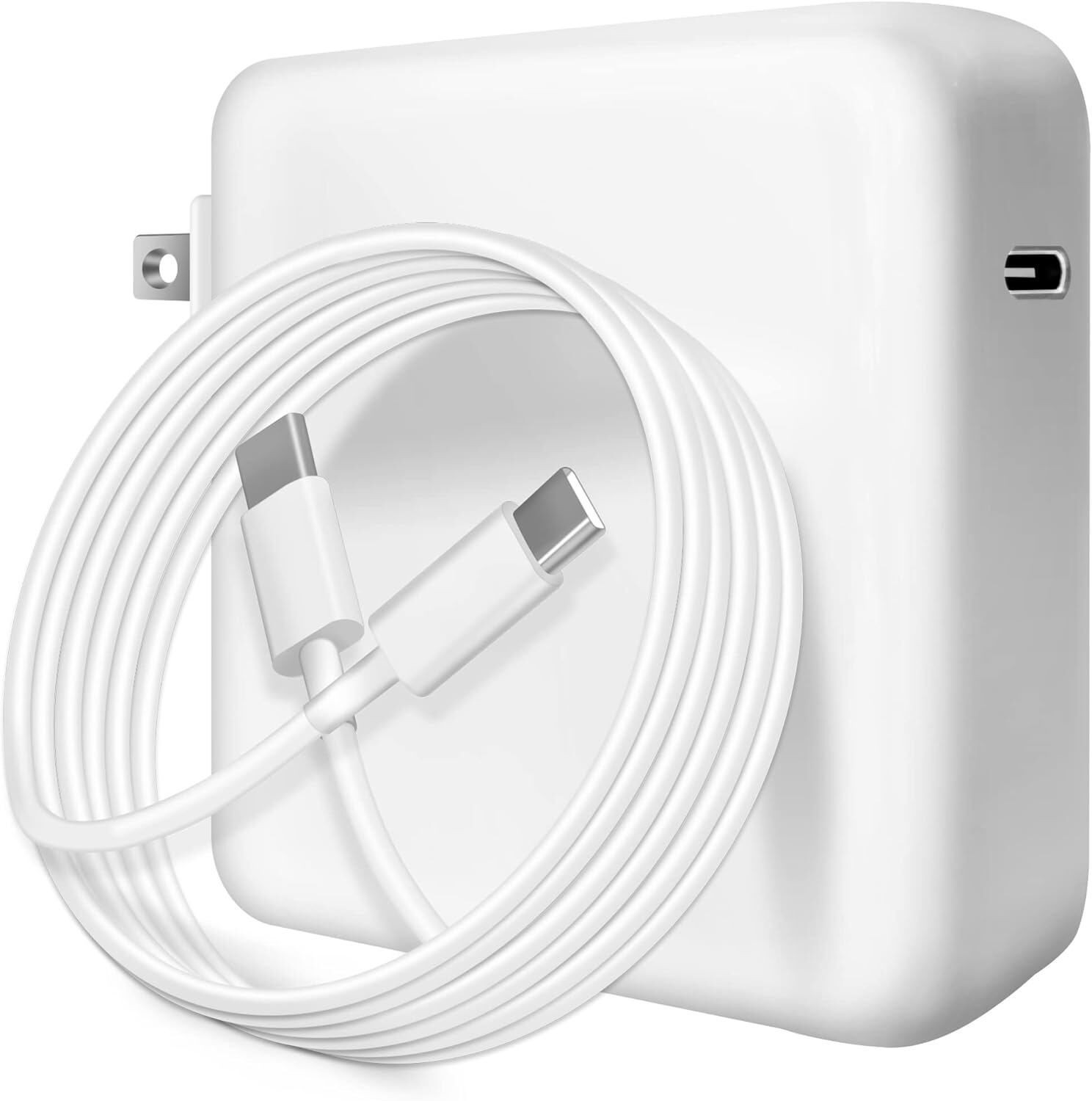 Laptop Charger 96W/87W USB-C AC Adapter Type-C for MacBook Pro 61W 45W(Black,WH)