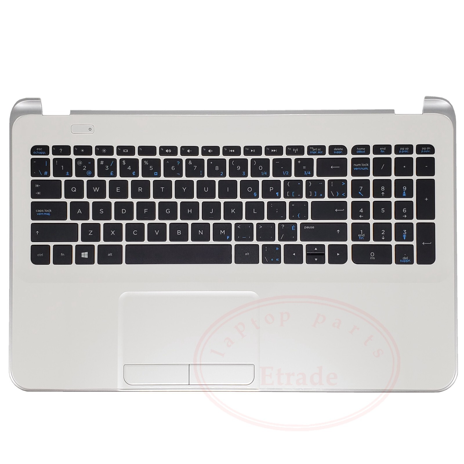 New  For HP 15-D Series Palmrest Touchpad With EN/FR CAN/ Keyboard 747141-DB1