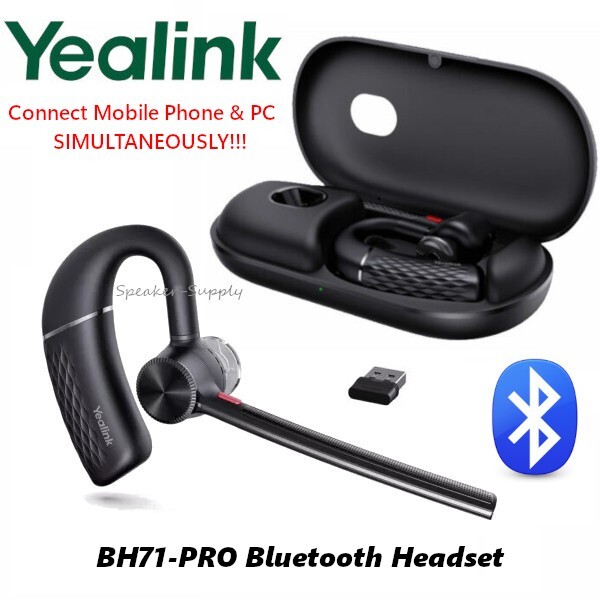 Yealink BH71-PRO Bluetooth Wireless Headset System Ear Hook Connect PC & Phone