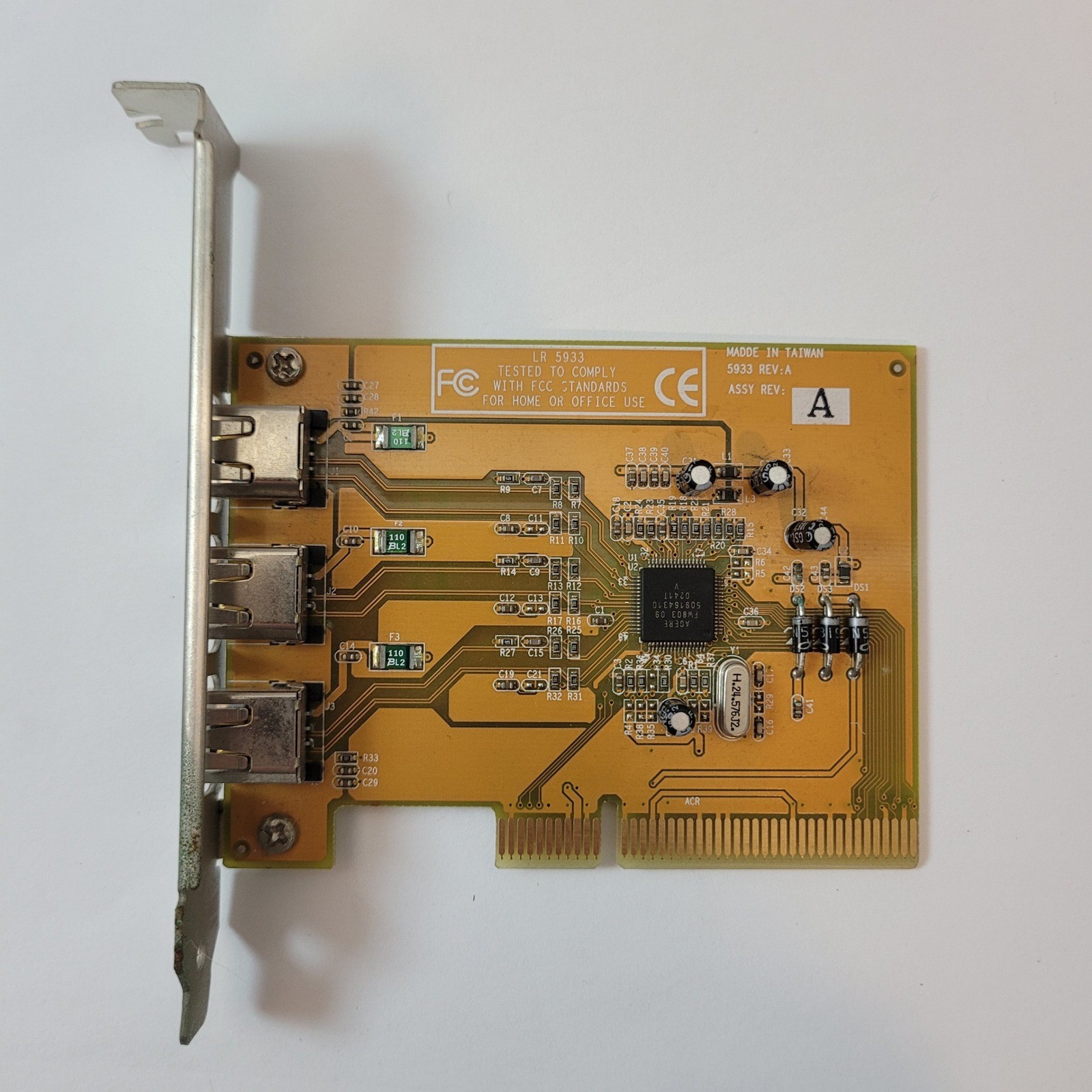 Agere LR 5933 FireWire 400 PCI Expansion Card 3-Port IEEE 1394a FW323-06