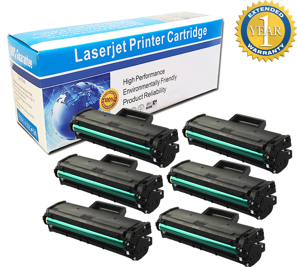 6-Pk/Pack MLT-D101S Toner Cartridge Samsung ML-2160W ML-2165W SCX-3405W SF760P